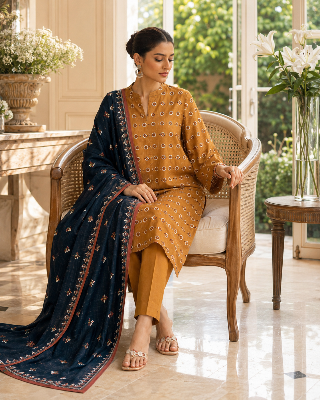 Mehwar – Amber Royale Printed Lawn Suit