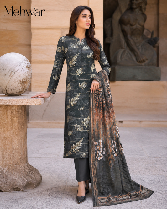 Mehwar – Midnight Luxe Printed Lawn Suit