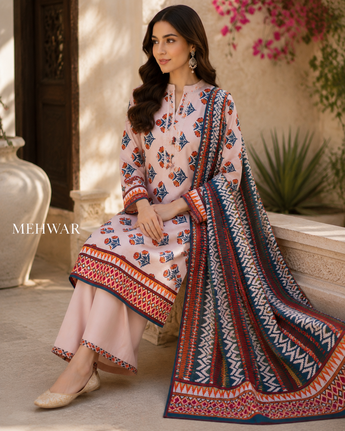 Mehwar – Noor-e-Riwaayat Printed Lawn Suit
