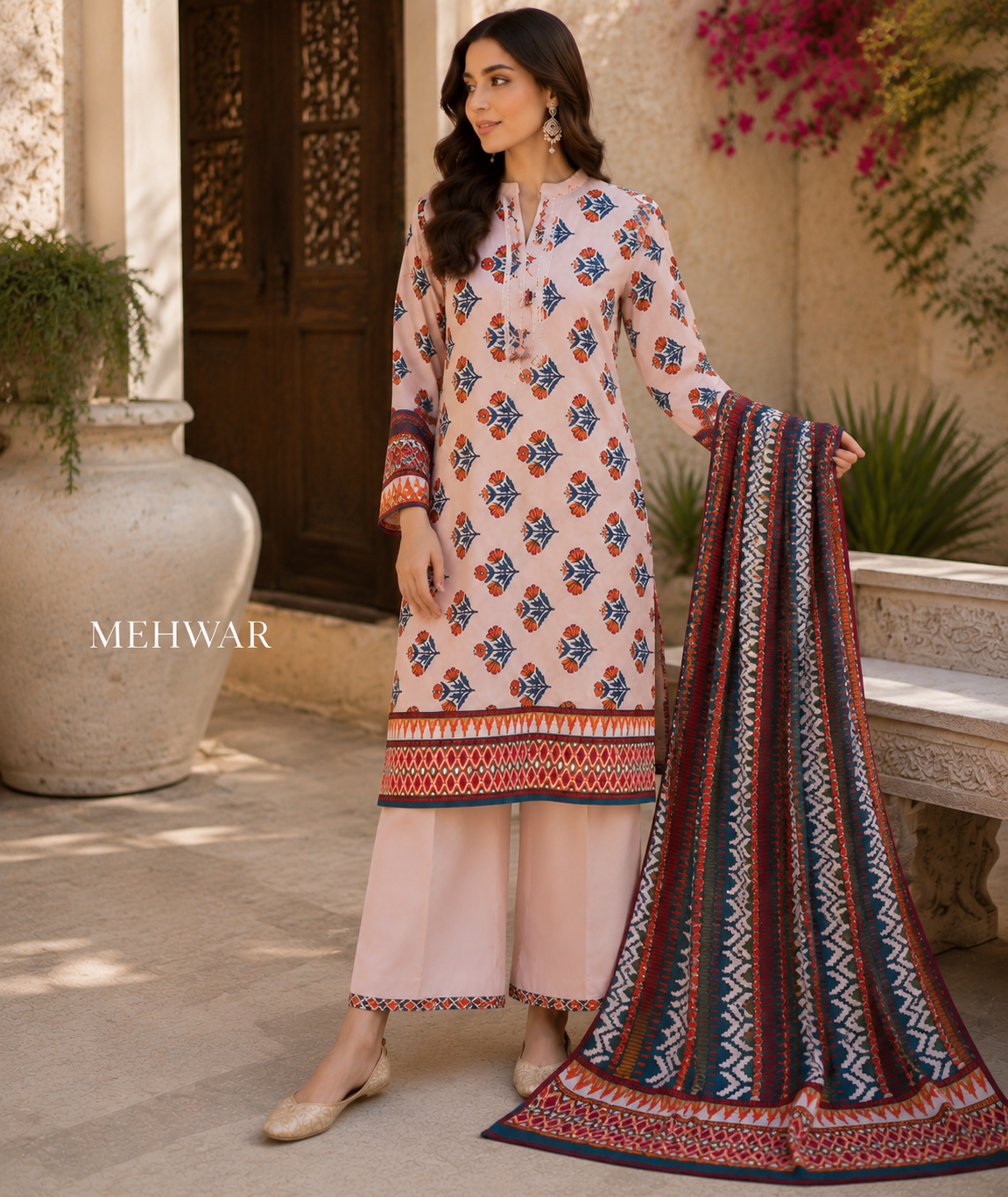 Mehwar – Noor-e-Riwaayat Printed Lawn Suit